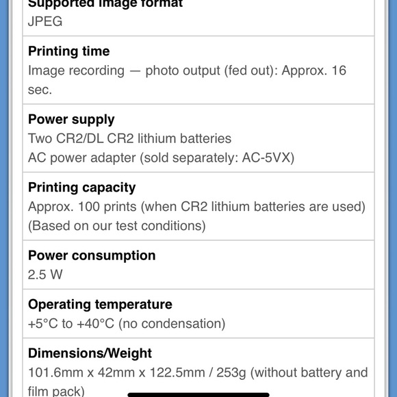 Fujifilm Instax Share SP-1 Instant Film Printer - Picture 8 of 8